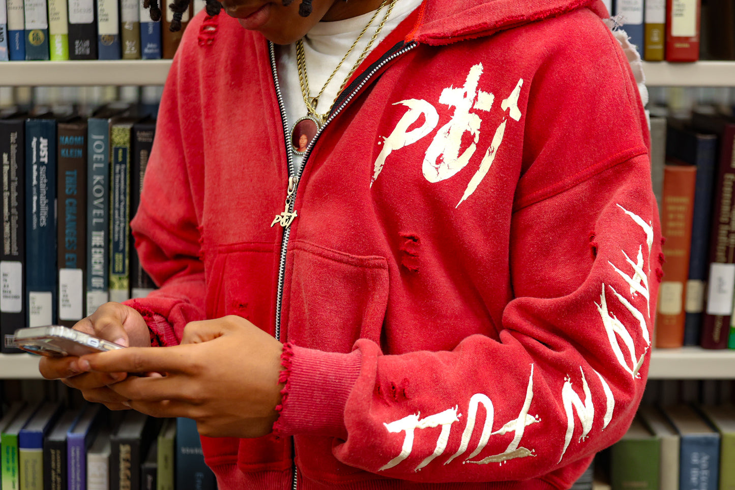 Red Zip Up "Paid In Full"