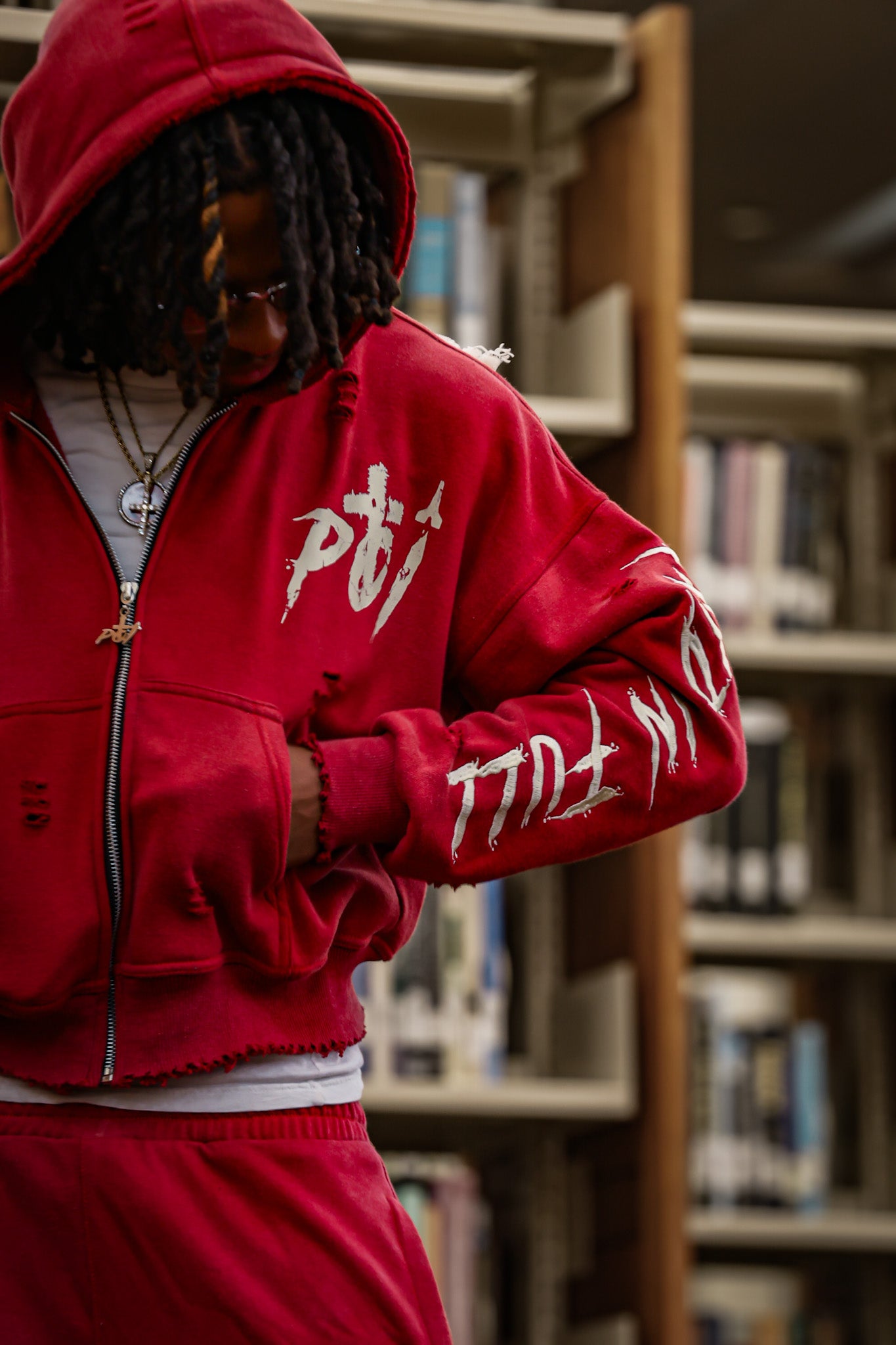 Red Zip Up "Paid In Full"