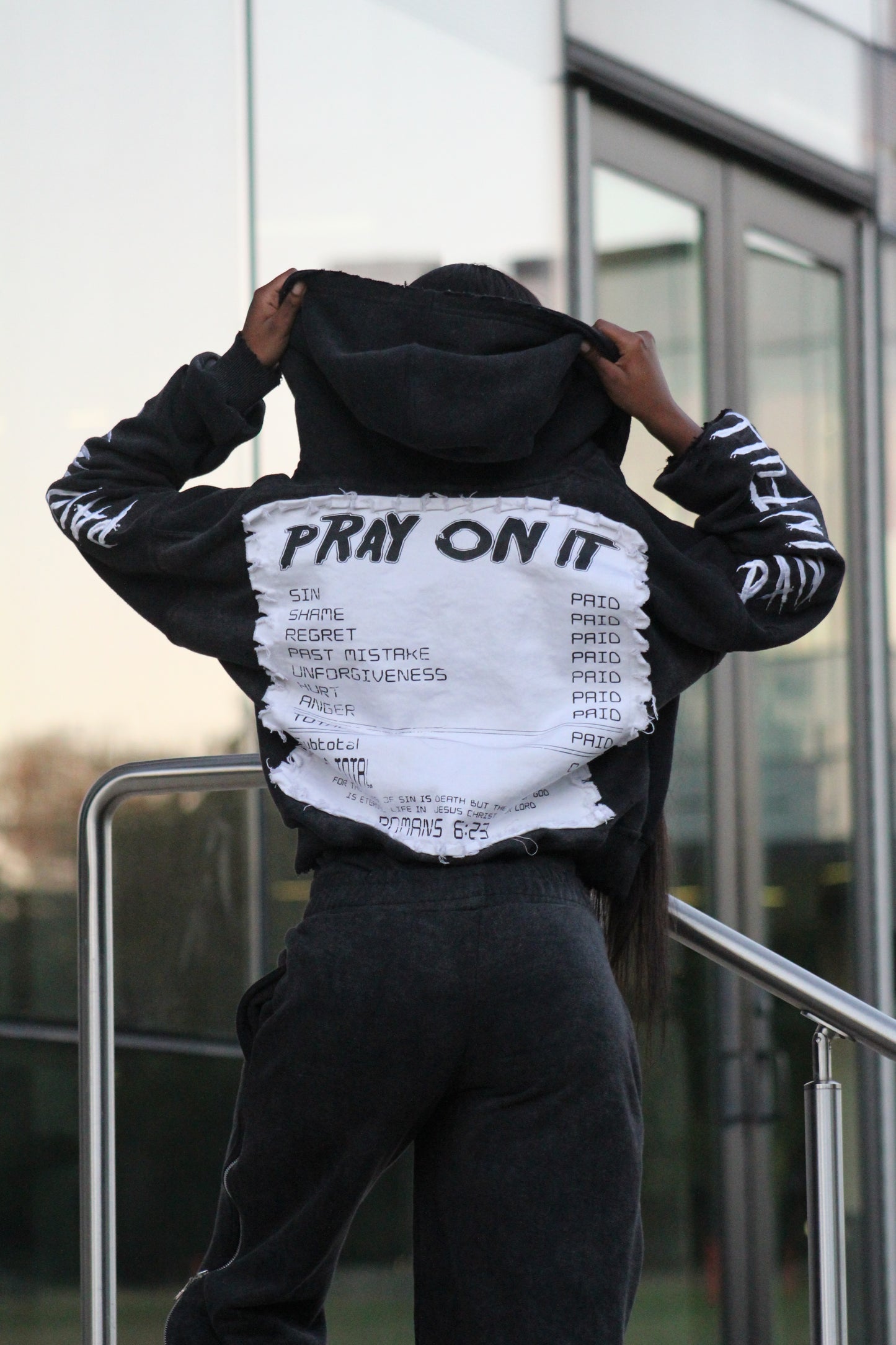 Ash Zip Up "Paid In Full"