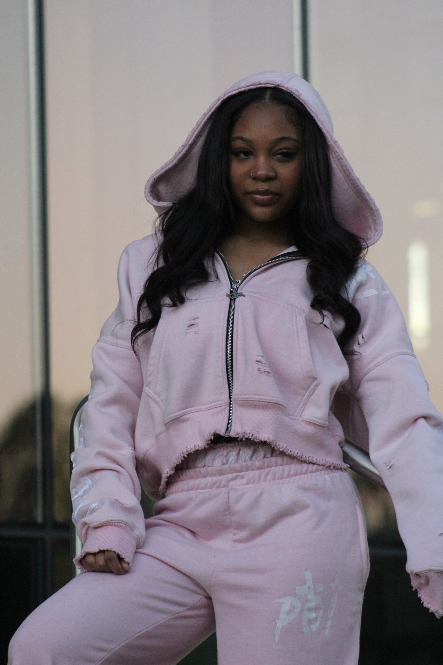 Pink Zip Up "Paid In Full"