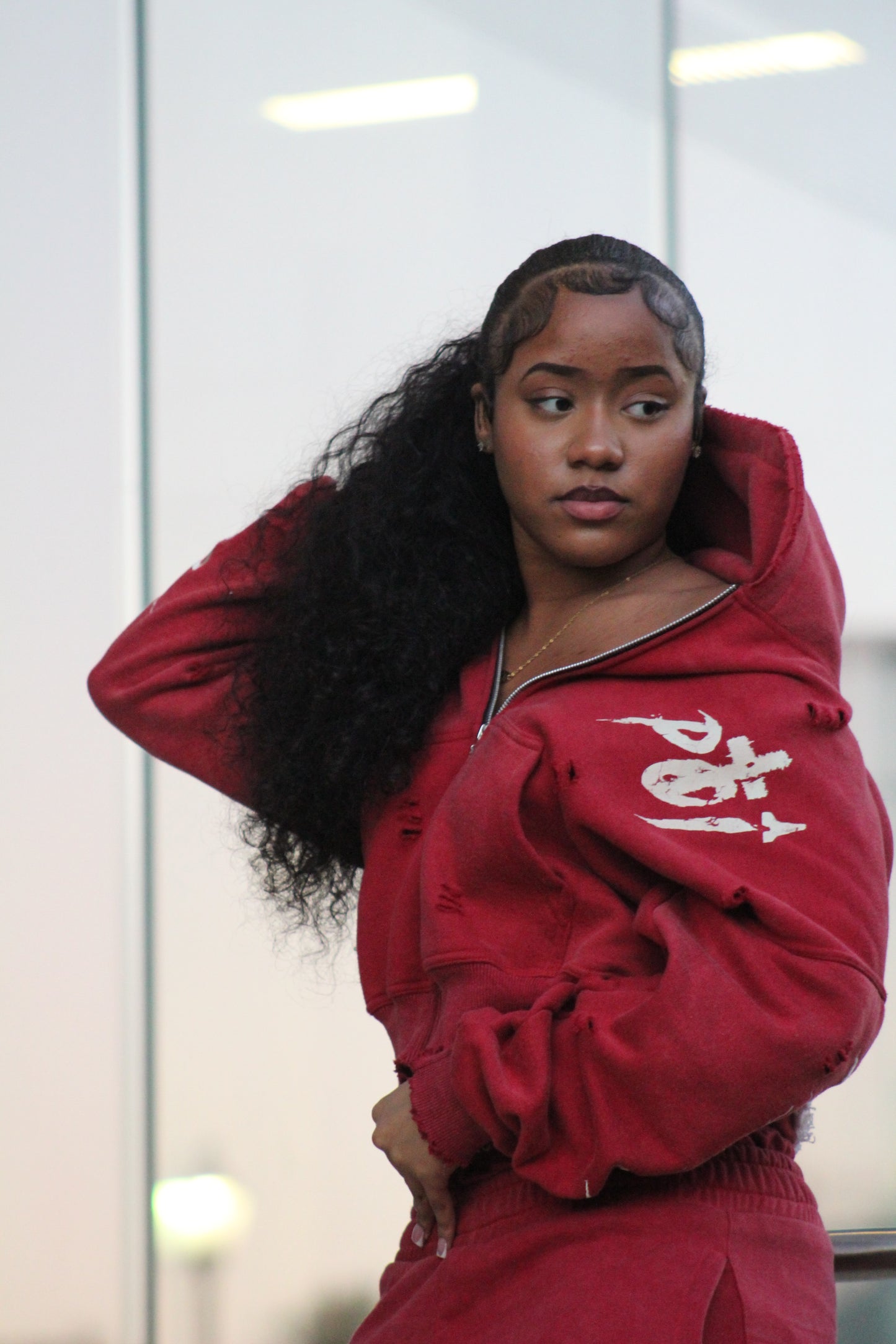 Red Zip Up "Paid In Full"