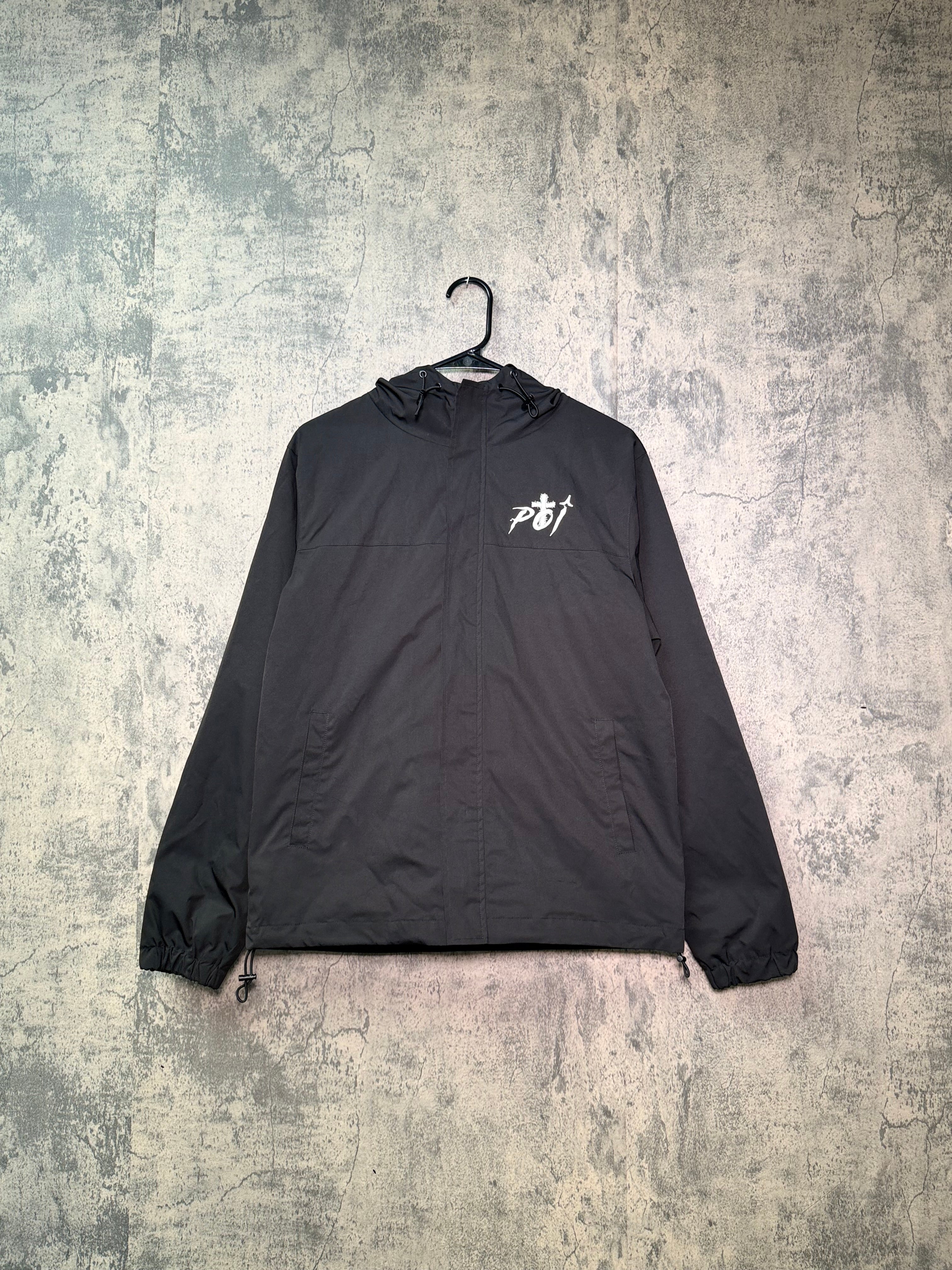 Black Windbreaker Set