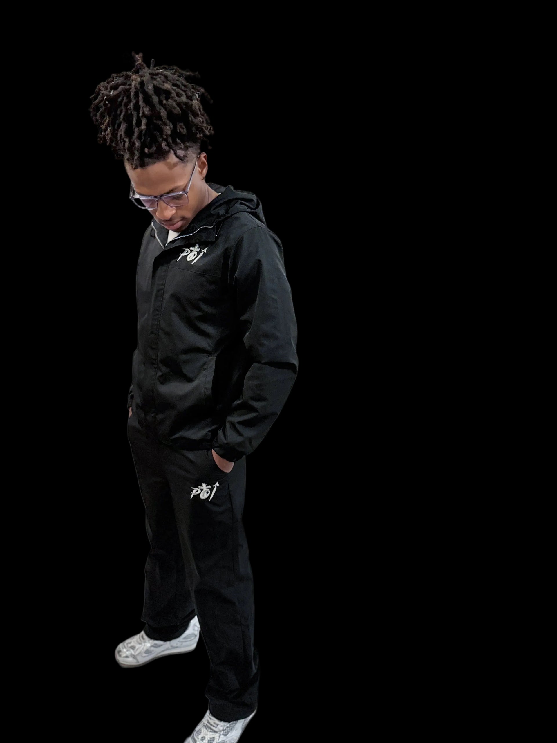 Black Windbreaker Set (Preorder)