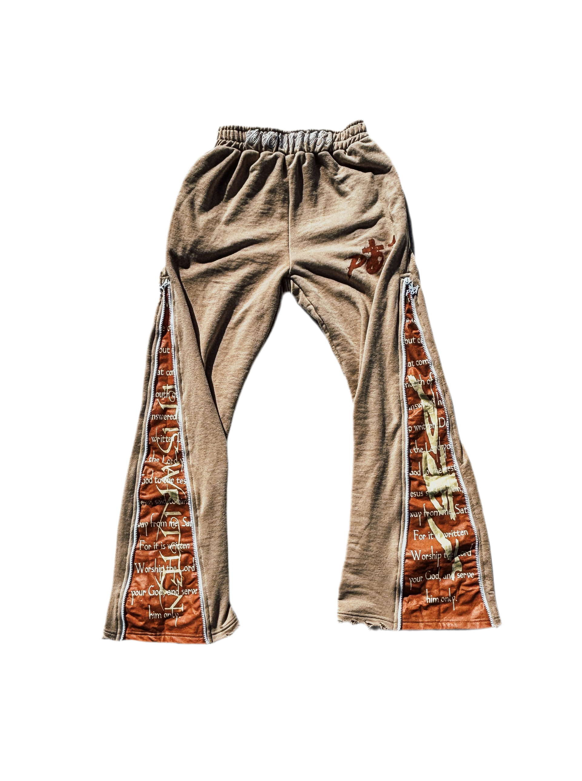 Brown "It Is Written" Sweatpants