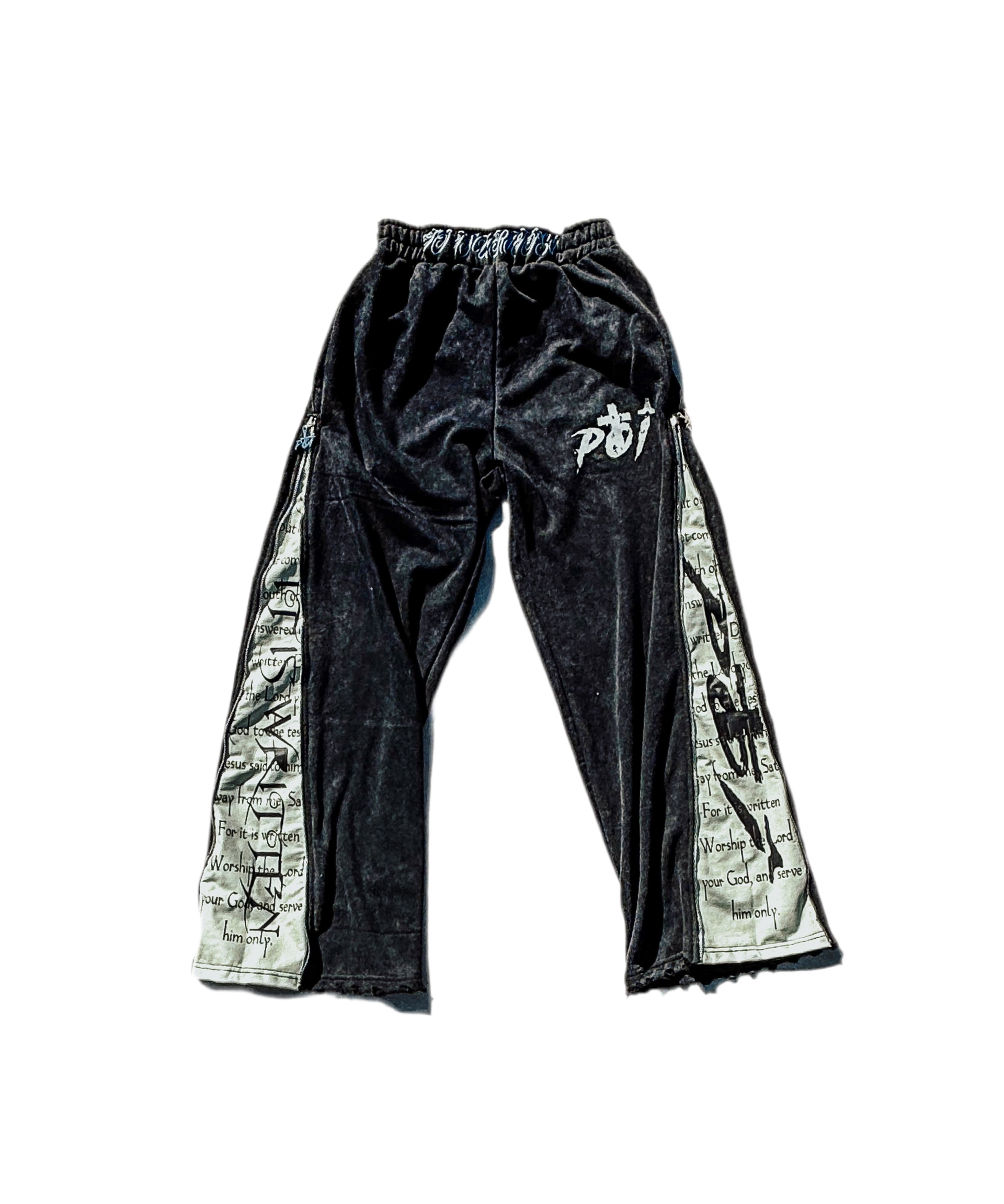 Black "It Is Written" Sweatpants