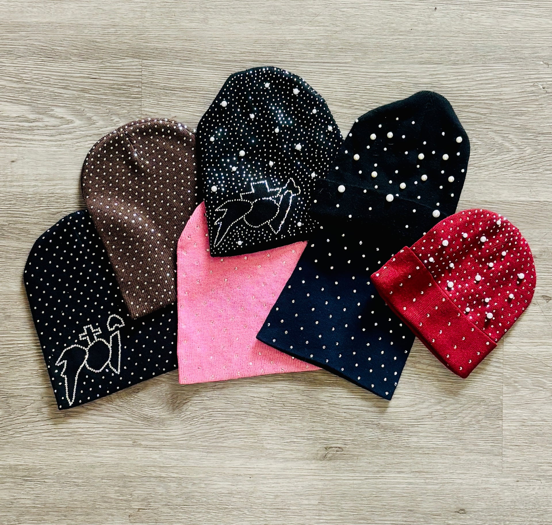 Rhinestone Pray On It Beanie